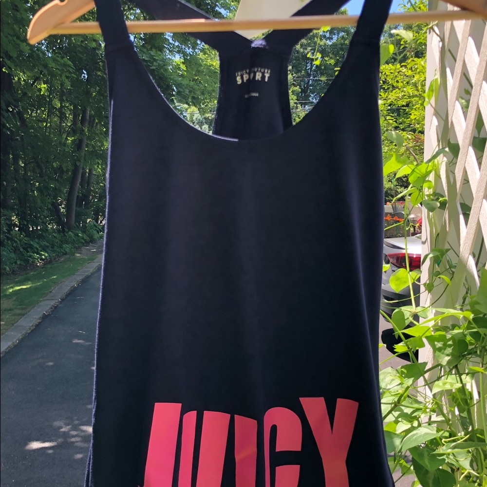 NWT Juicy Couture Sport Logo tank navy blue/pink